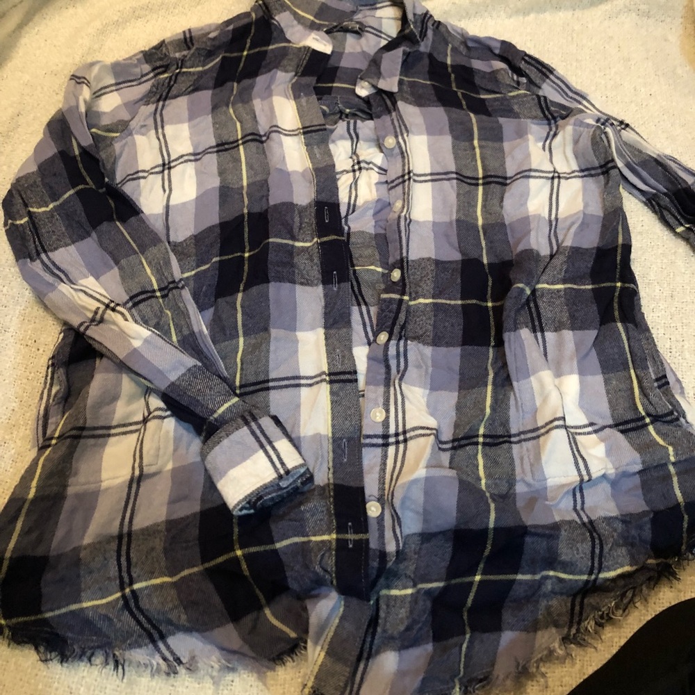 Blue and grey cozy flannel